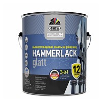 Эмаль HAMMERLACK на ржавчину гладкая БАЗА 3  2,5л &quot;DufaPremium&quot;